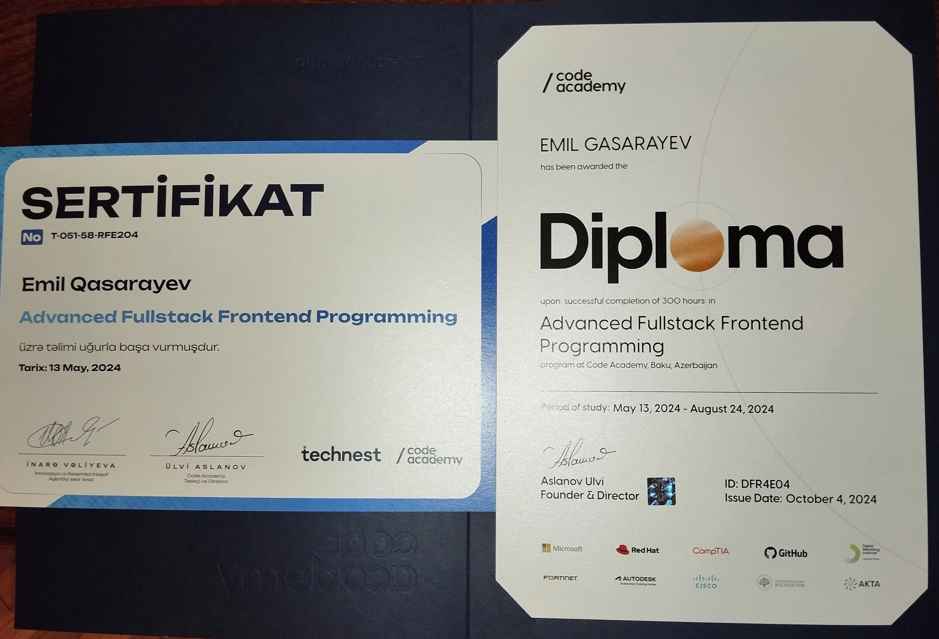 Code Academy THECNEST Emil Gasarayev