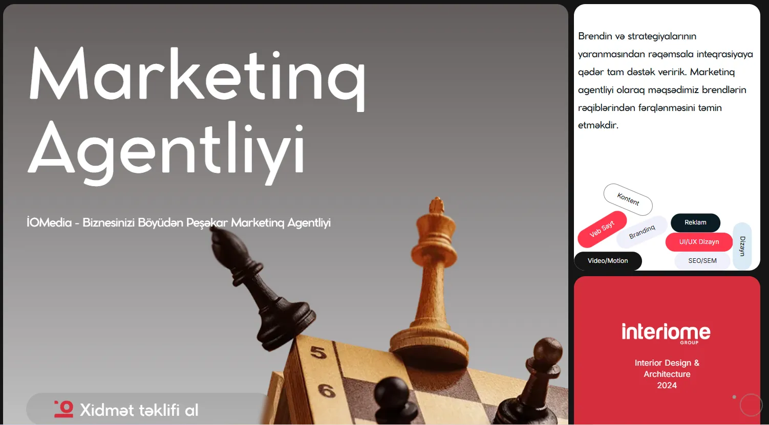 iomedia.az SEO, frontend və texniki optimizasiya layihəsi